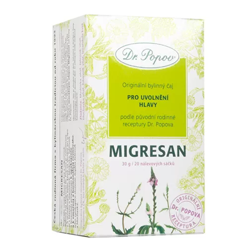 DR.POPOV Migresan, porcovaný čaj, 30g,